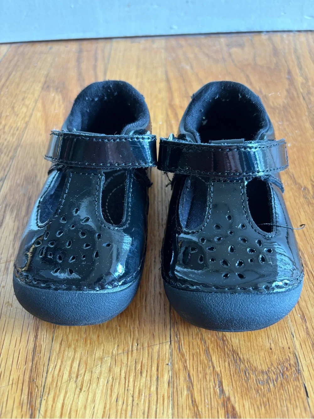 Stride Rite Black Patent Mary Jane Toddler Shoes